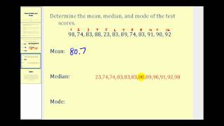 Mean Median and Mode [upl. by Ielarol472]