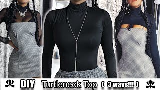 DIY Turtleneck Top One Pattern Three Shirts  Brandy Melville Inspired [upl. by Pratt912]