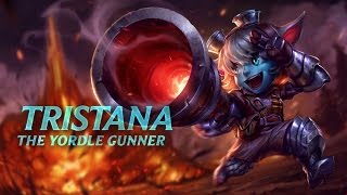 OLD Rocket Girl Tristana 2012 League of Legends Skin Spotlight [upl. by Elbart]