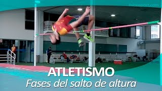 ATLETISMO 25 Fases del salto de altura [upl. by Aiym46]