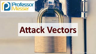 Attack Vectors  SY0601 CompTIA Security  15 [upl. by Spatola]