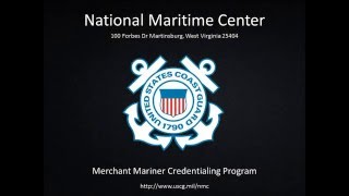 National Maritime Center CG719B Merchant Mariner Application [upl. by Folly]