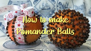 Tutorial DIY Orange and Clove Pomander Balls [upl. by Kirsteni878]