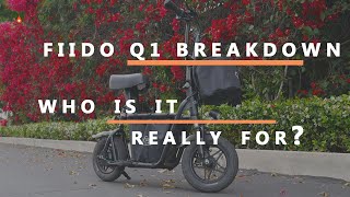 Unboxing Fiido Q1  Seated Electric Scooter Review [upl. by Maxantia769]