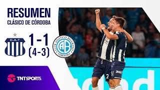 ¡LA T SE QUEDÓ CON EL CLÁSICO CORDOBÉS POR PENALES 🔵⚪  Talleres 1 43 1 Belgrano  Resumen [upl. by Gotthelf]