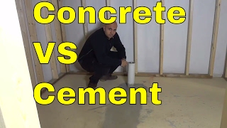 Concrete VS CementThe DifferencesBASIC Explanation [upl. by Mellisent729]