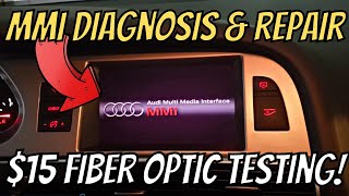 Audi MMI Diagnosis amp Repair Fiber Optic Testing  DIY [upl. by Sarajane615]