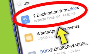 How to Open Docx File in Android [upl. by Mlehliw114]