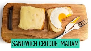 How To Make CroqueMadame  Croque Monsieur vs Croque Madame Recipe  French Sandwich [upl. by Enilkcaj]