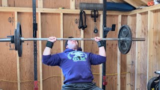 ATTEMPTING A 185lb84kg Overhead press [upl. by Rashidi]