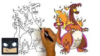 How To Draw Gigantamax Charizard  Pokemon Sword and Shield [upl. by Ueihttam271]