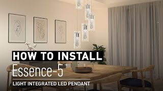 How to easily install the Essence 5light integrated LED pendant [upl. by Acired]