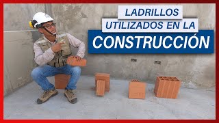 4 LADRILLOS MAS USADOS EN LA CONSTRUCCIÓN  TIPS CONSTRUCTOR [upl. by Marie-Jeanne]