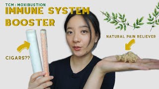 MOXIBUSTION boost immune system home remedy IBS alternative treatmentarthritis pain management [upl. by Enatan]