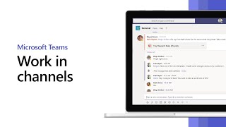 How to work in channels in Microsoft Teams [upl. by Rothstein]