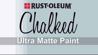 How to Apply RustOleum Chalked Paint [upl. by Petula]