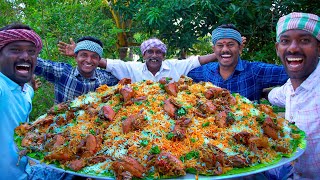 BIRYANI  QUAIL BIRYANI Made with 200 Quail  Marriage Biryani Cooking In Village  Biryani Recipe [upl. by Ciredec1]