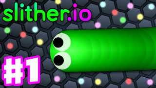 Slitherio  Gameplay Part 1  Top 10 with No Mods Biggest Snake 15000 [upl. by Oshinski]