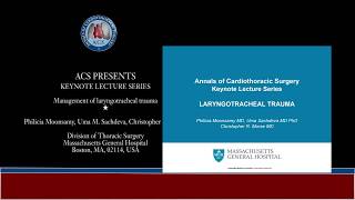 Management of laryngotracheal trauma [upl. by Sidalg]