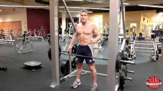 How To Smith Machine OverhandGrip BentOver Row [upl. by Ossie]