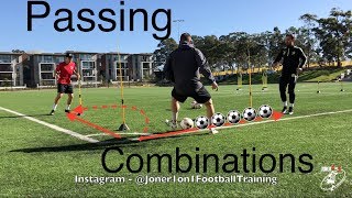 Loads of passing amp 1st touch combinations  Joner 1on1 [upl. by Nahbois]