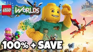 LEGO WORLDS  100  Save File [upl. by Tita335]