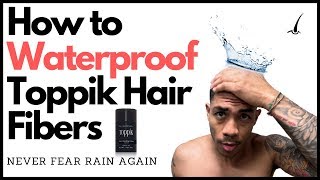 Are Hair Fibers Waterproof  The BEST Toppik Hair Fiber Water Test [upl. by Eihpos779]