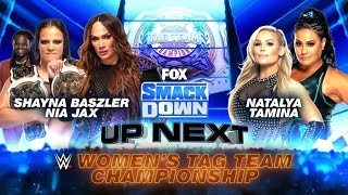 Tamina amp Natalya VS Nia Jax amp Shayna Baszler [upl. by Enisamoht]