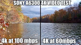 Sony a6300 4k 60mbps vs 100mbp Sony a6300 4k video test [upl. by Stedt78]