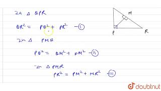 PQR is a triangle right angled at P and M is a point on QR such that P MQ R Show thatP M2Q [upl. by Lorenza919]