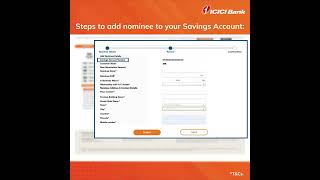 How to add a nominee  ICICI Bank Savings account [upl. by Nnaeirb]