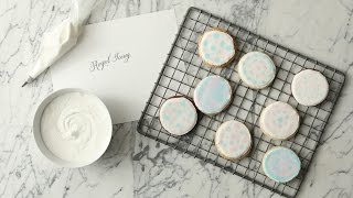 Simple Royal Icing Martha Stewart [upl. by Anailli]