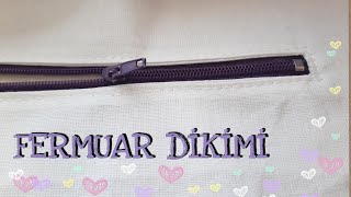 FERMUAR NASIL DİKİLİR YARIM FERMUAR DİKİMİ  YAKAYA KISA FERMUAR YAPIMI  Elif Uzuner [upl. by Amsirac]