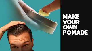 DIY Hair Pomade  How to make a natural oil based hair pomade at HOME [upl. by Keely]