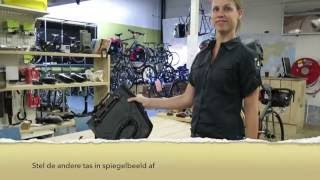 Bike4travel Vaude fietstassen afstellen [upl. by Kalmick]