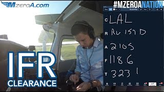 Copying an IFR Flight Clearance  MzeroA Flight Training [upl. by Rehotsirhc]