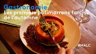 Gastronomie  les premiers potimarrons farcis de lautomne [upl. by Ahsaei309]