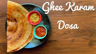 Kadapa Karam Dosa Recipe  Ghee Karam Dosa  Crispy Karam Dosa Recipe [upl. by Cerracchio]