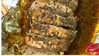 Butter Garlic And Herb Pork Tenderloin  Pork Tenderloin Recipe [upl. by Ekal]