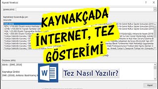 Kaynakça Nasıl Yazılır 2 İnternet Kaynakları Tez ve Çok Yazarlı Kitaplar [upl. by Adamina]