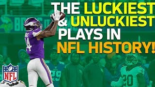 The Luckiest amp Unluckiest Plays in NFL History  NFL Highlights [upl. by Trovillion]