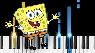 SpongeBob  Theme Song  Piano Tutorial  Piano Cover [upl. by Arral]