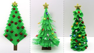 Albero di Natale di Carta 3 Idee con Tutorial [upl. by Ahsienod]