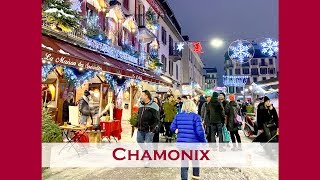 Winter in Chamonix France in Mont Blanc resort French Alps 4K HD video [upl. by Deeraf]