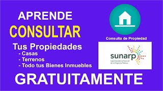 APRENDE COMO CONSULTAR TUS PROPIEDADES Bienes Inmuebles EN REGISTROS PUBLICOS  SUNARP 2021 [upl. by Treborsemaj]