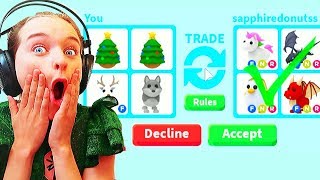 ONLY TRADING CHRISTMAS ITEMS SHE GOT SURPRISE GIFTS Roblox Gaming w The Norris Nuts [upl. by Shien]