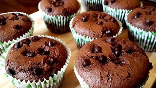 Eggless Chocolate Muffins without Condensed Milk [upl. by Arok490]