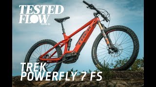 Tested Trek Powerfly 7 FS ebike  Flow Mountain Bike [upl. by Aehsan]