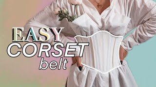 EVERYDAY CORSET style BELT free pattern THISISKACHI DIY [upl. by Shig]