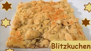 Blitzkuchen Prasselkuchen in 10 Minuten bereit für den Ofen sweet cake [upl. by Renell948]